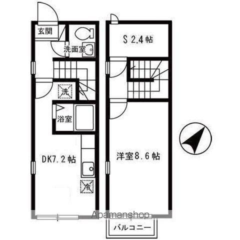 希望ヶ丘御所野　Ｂ(1DK)の間取り写真