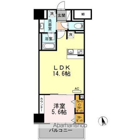 FITS GARDEN(1LDK/2階)の間取り写真