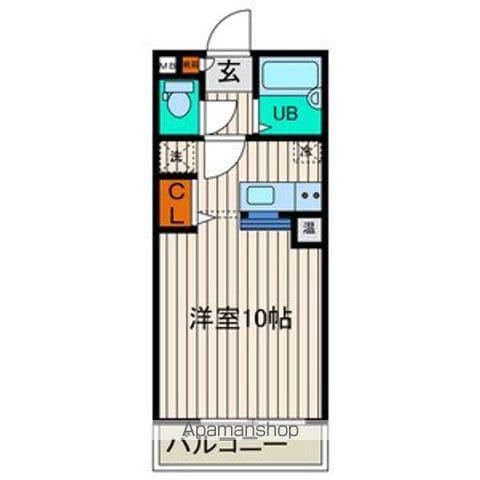 カーサグランデ5(ワンルーム/2階)の間取り写真