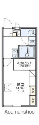 レオパレス城西(1K/2階)の間取り写真