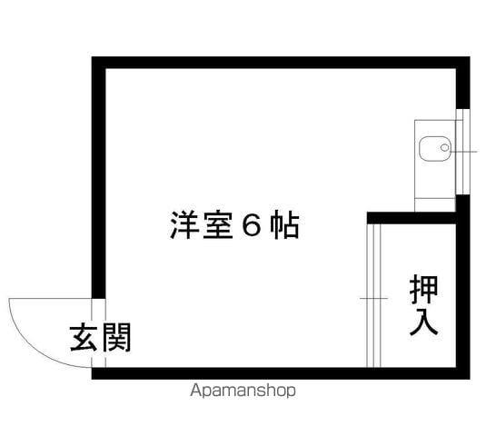Kハウス(ワンルーム/2階)の間取り写真