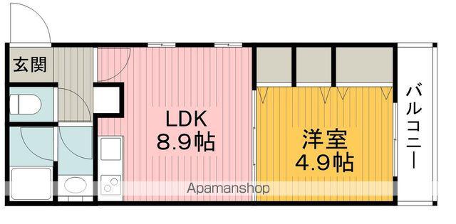 ウェルスクエア豊中北桜塚(1LDK/1階)の間取り写真