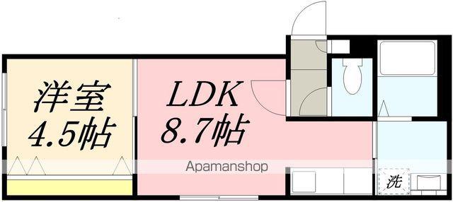 ラ・シュエットΑⅡ(1LDK/1階)の間取り写真