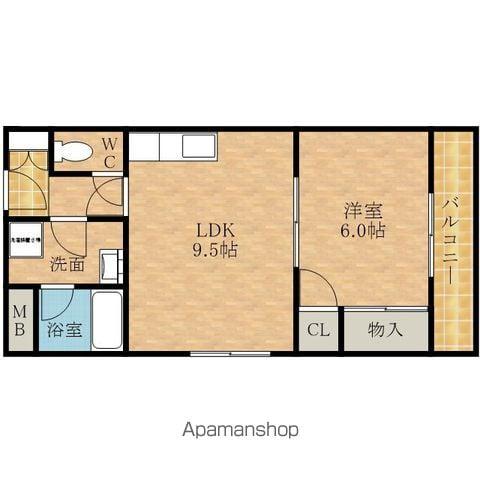 スメルフィールド(1LDK/3階)の間取り写真