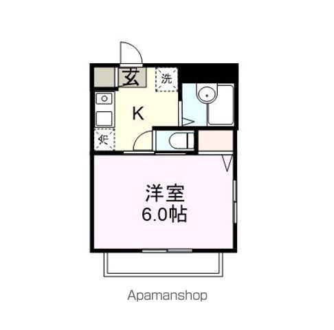 ディアス21(1K/2階)の間取り写真