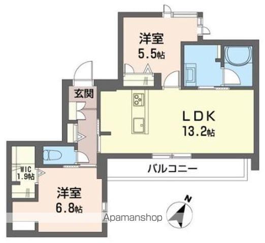 ディ クオーレ(2LDK/1階)の間取り写真