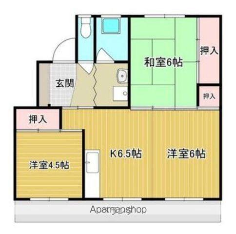サンコーポラス高岡2(3DK/1階)の間取り写真