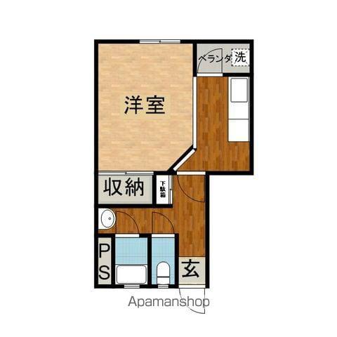 すわハウス(1K/2階)の間取り写真