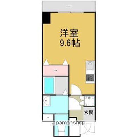 クリスタルテラス本山(ワンルーム/2階)の間取り写真