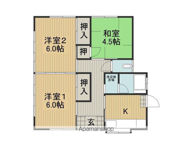 中央本線 上諏訪駅 徒歩43分 1階建 築46年(3K)の間取り写真