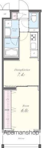 CASA FUJI(1DK/1階)の間取り写真