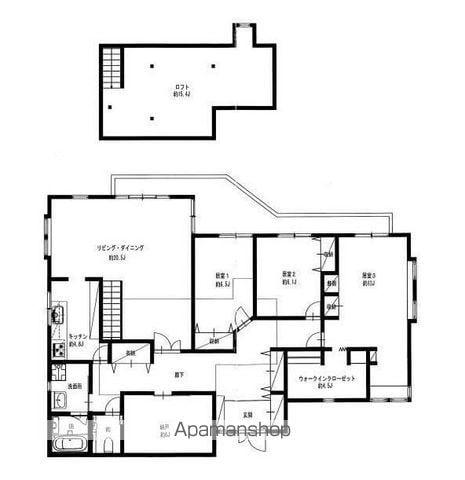 相模鉄道本線 平沼橋駅 徒歩11分 2階建 築32年(3SLDK)の間取り写真