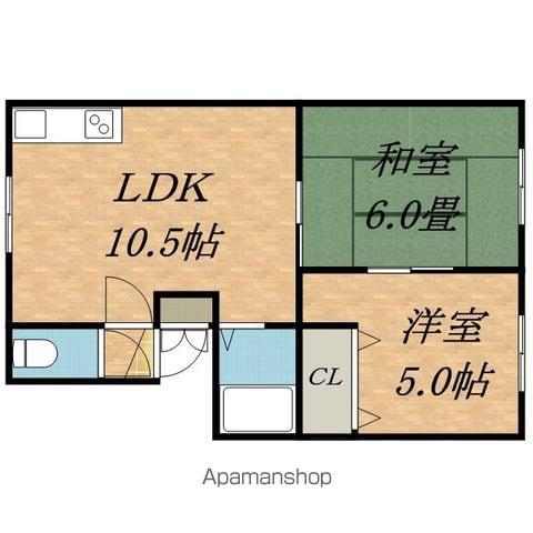 JコートN40(2LDK/2階)の間取り写真