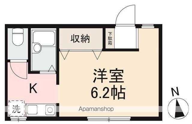 STELLAⅡ西宝町(ワンルーム/2階)の間取り写真