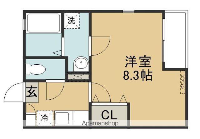 クレフラスト長町1丁目駅前(1K/1階)の間取り写真