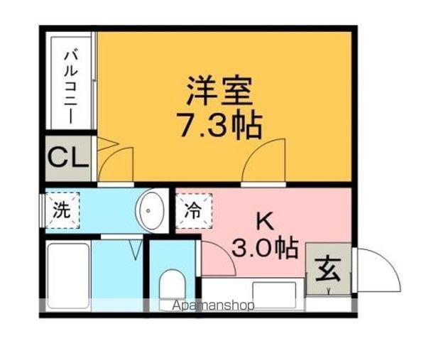 ARTHUR HILTS(1K/2階)の間取り写真