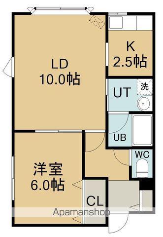 ファイン中道Ⅲ(1LDK/1階)の間取り写真