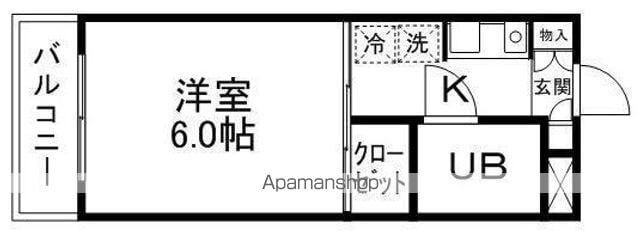 プチレジョン柏木(1K/1階)の間取り写真