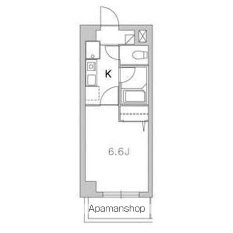 KATES HOUSE(1K/2階)の間取り写真