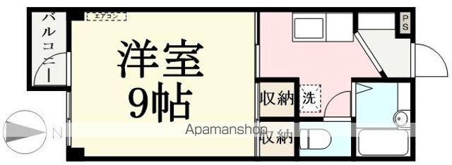 テイクオフ98(1K/1階)の間取り写真