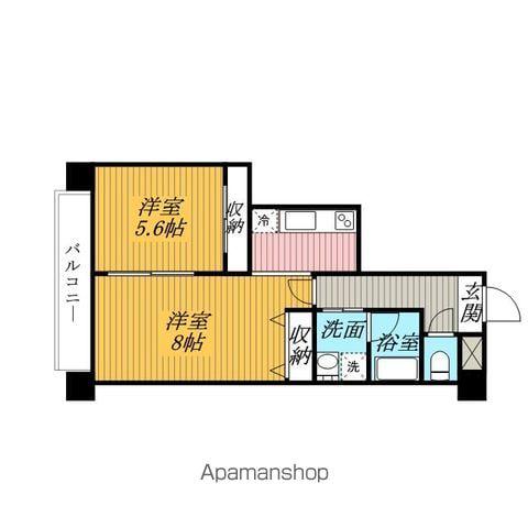 BELLAGIO 2(1LDK/7階)の間取り写真