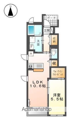 ロイヤルハイツ横浜(1LDK/1階)の間取り写真