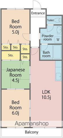 リアライズ鳴門(3LDK/4階)の間取り写真