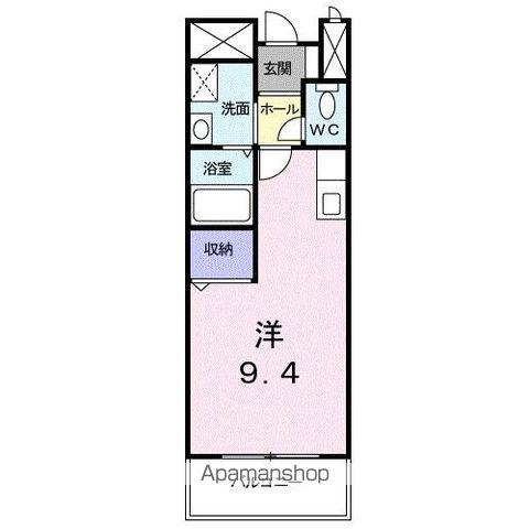 リフティ新浜Ⅰ(ワンルーム/2階)の間取り写真