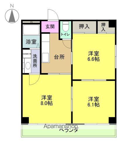 BELLA VISTA(3K/3階)の間取り写真