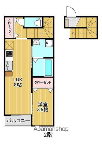 ONO女川(1LDK/2階)の間取り写真