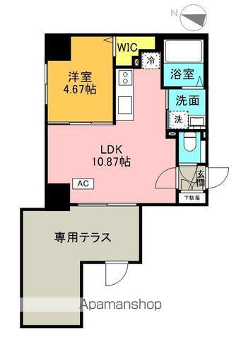 SーRESIDENCE大通公園ADMIRIO(1LDK/12階)の間取り写真