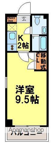 グランシャリオ(1K/5階)の間取り写真
