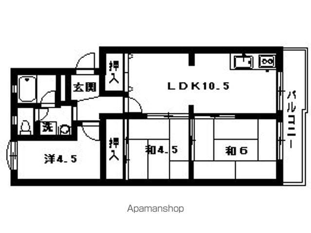 1ST.ヴァンサン館(3LDK/3階)の間取り写真