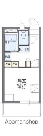 レオパレスシャングリラ湘南(1K/2階)の間取り写真