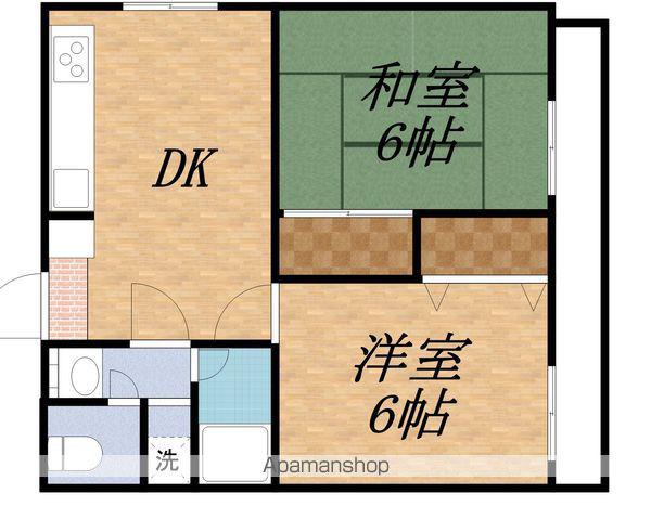 下田ハイツ馬場町(2DK/2階)の間取り写真