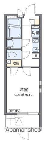 クレイノのぞみⅡ(1K/1階)の間取り写真