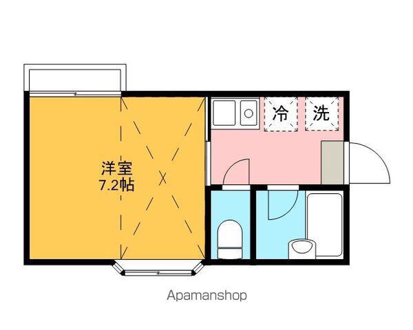 グランドV&M(1K/1階)の間取り写真