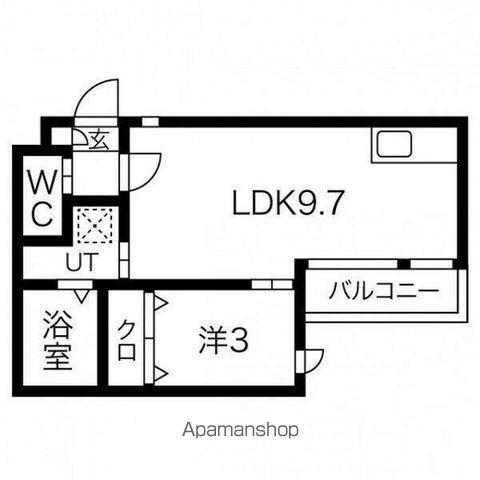 WARREN MORIMAKITOWN Ⅰ(1LDK/1階)の間取り写真