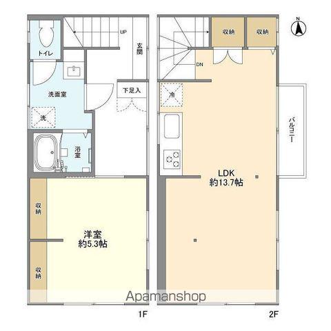 池袋本町１丁目住宅(1LDK)の間取り写真