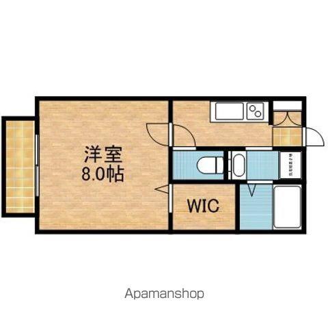 ソレーユ三笠(1K/1階)の間取り写真