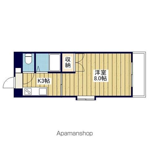アメニティー御宝(1K/8階)の間取り写真