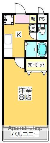 ハイネス郡家(1K/2階)の間取り写真