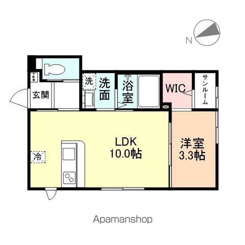 STELLA Ⅱ(1LDK/1階)の間取り写真