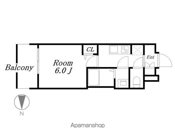 プレサンス名古屋ルクソリア(1K/9階)の間取り写真