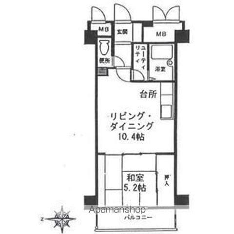 クリオ行啓通参番館(1LDK/9階)の間取り写真