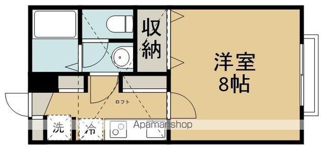 アクティブパレス川内(1K/2階)の間取り写真