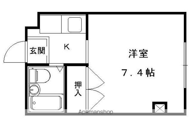 アーバンライフ一号館(1K/4階)の間取り写真