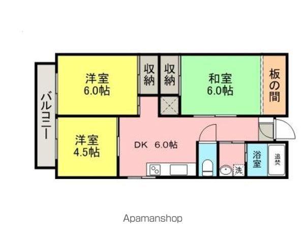 プチメゾンA(3DK/1階)の間取り写真