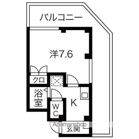 北本町プラザ 2(1K/3階)の間取り写真