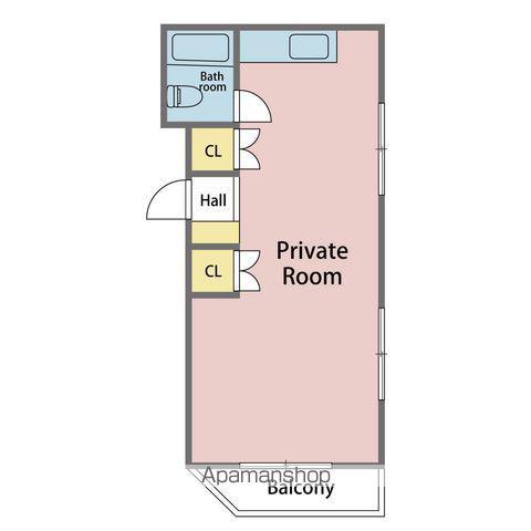 LEAO BEBE(ワンルーム/3階)の間取り写真